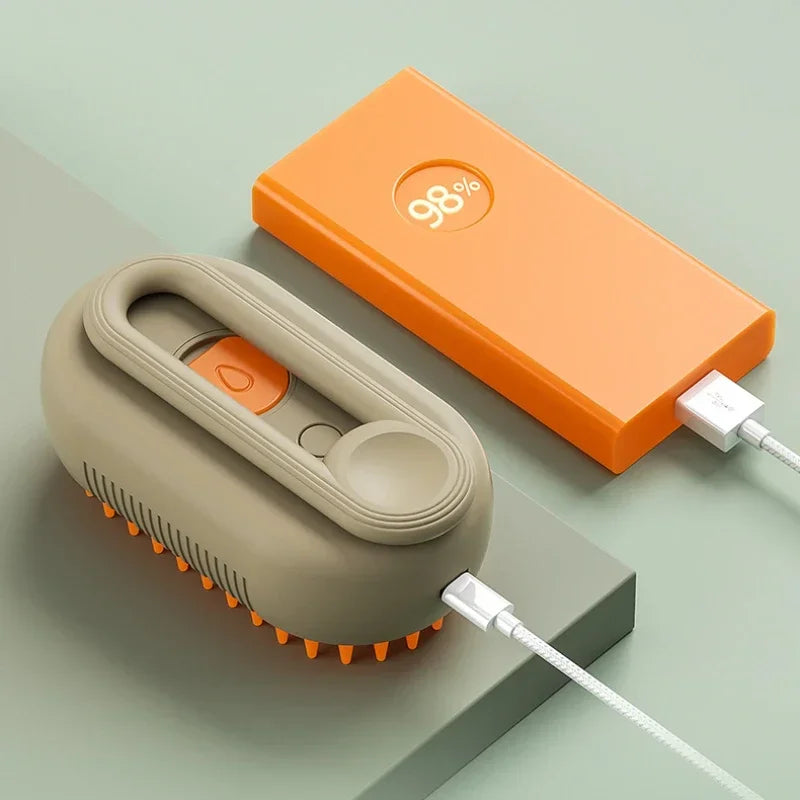 PawMist Pro – 3-in-1 Electric Pet Grooming Brush with Steam