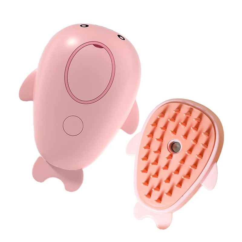PawMist Pro – 3-in-1 Electric Pet Grooming Brush with Steam