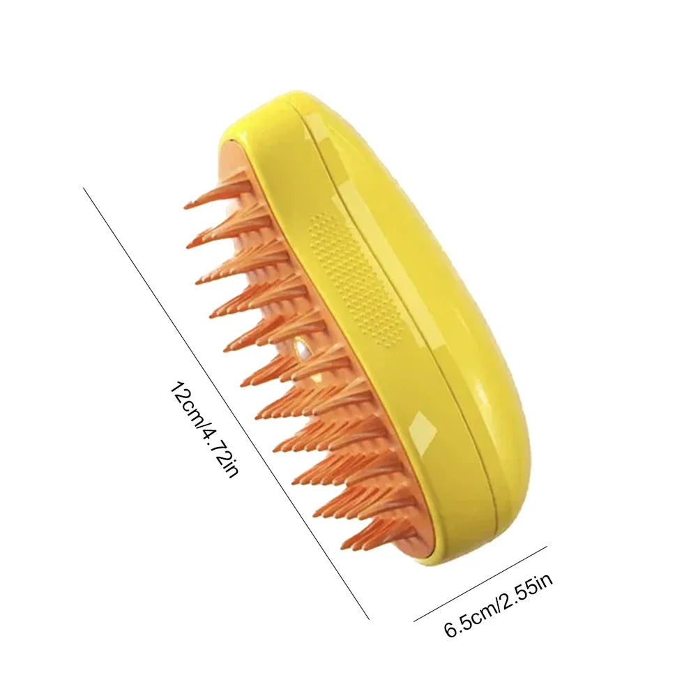 PawMist Pro – 3-in-1 Electric Pet Grooming Brush with Steam