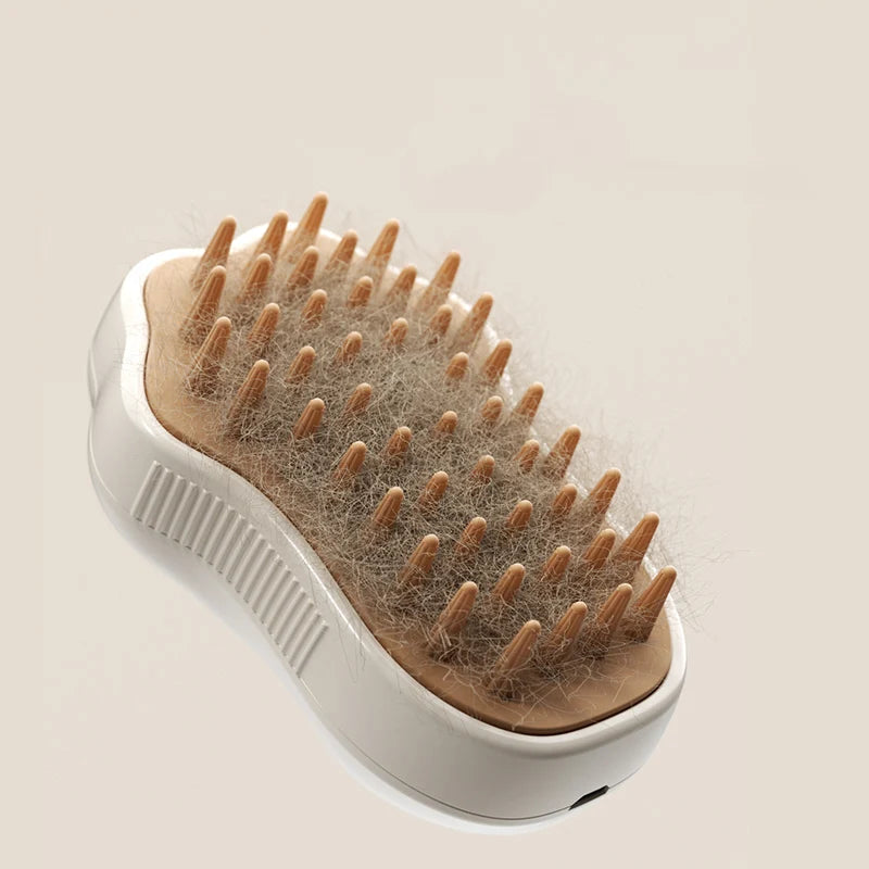 PawMist Pro – 3-in-1 Electric Pet Grooming Brush with Steam