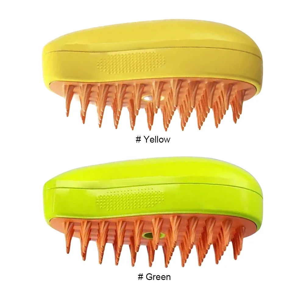 PawMist Pro – 3-in-1 Electric Pet Grooming Brush with Steam